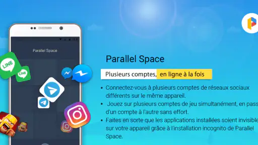 Parallel Space - comptes mult. screenshot