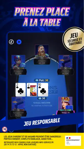 Parions Sport Poker En Ligne screenshot