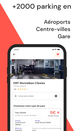 Parking Paris, Europe Parclick screenshot