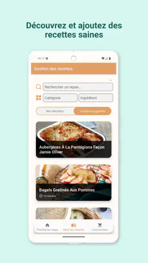 Planificateur De Repas Semaine screenshot