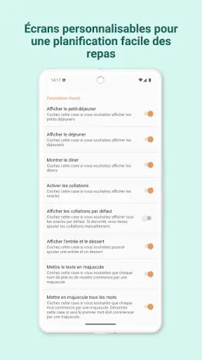 Planificateur De Repas Semaine screenshot