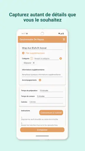 Planificateur De Repas Semaine screenshot