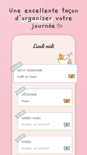 Planning repas semaine screenshot