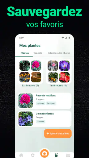 Plantum:reconnaissance plante screenshot