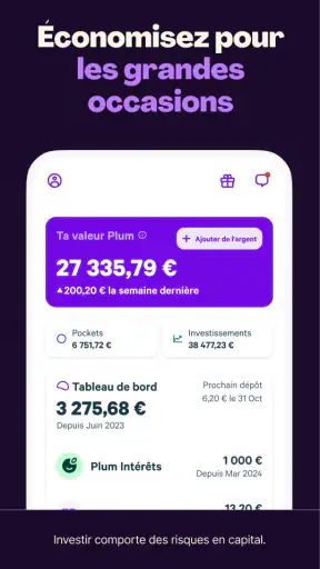 Plum - Épargne automatique screenshot