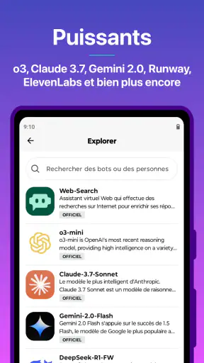 Poe - Chat IA rapide screenshot