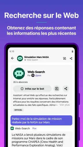 Poe - Chat IA rapide screenshot