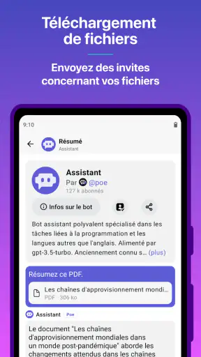 Poe - Chat IA rapide screenshot