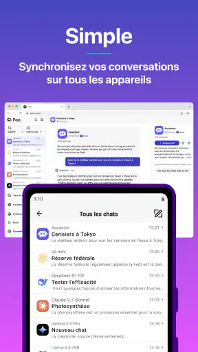 Poe - Chat IA rapide screenshot