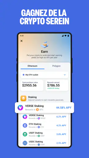 Portefeuille DeFi Bitcoin screenshot