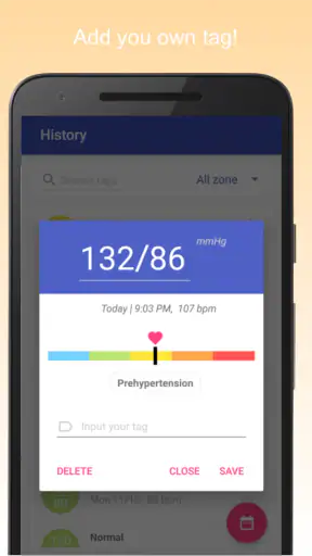 Pression artérielle screenshot
