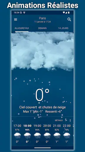 Prévisions Météo : Ciel Dégagé screenshot