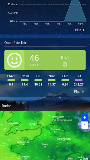Prévisions météo en temps réel screenshot
