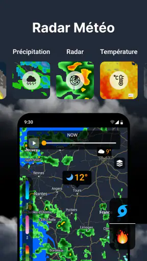 Prévisions météo et radar screenshot