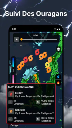Prévisions météo et radar screenshot