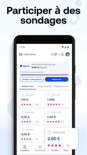 Prime Opinion Sondage Rémunéré screenshot