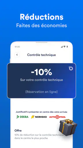 Prix, historique, km, essence screenshot