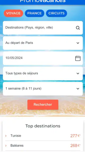 Promovacances : Vols, Séjours screenshot