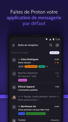 Proton Mail: Email chiffré screenshot