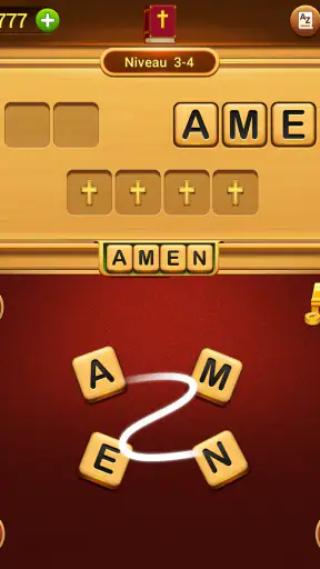 Puzzle de mots biblique screenshot