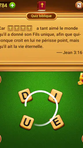 Puzzle de mots biblique screenshot
