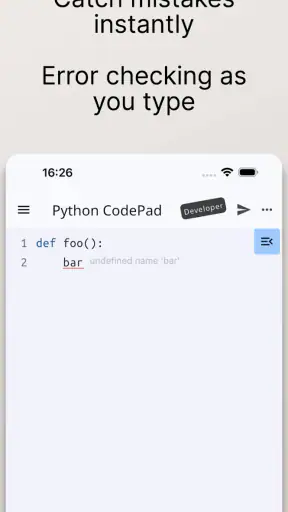 Python Coding Editor & IDE App screenshot