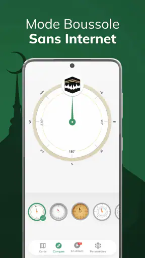 Qibla Boussole 100%, Kibla screenshot