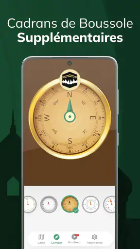 Qibla Boussole 100%, Kibla screenshot