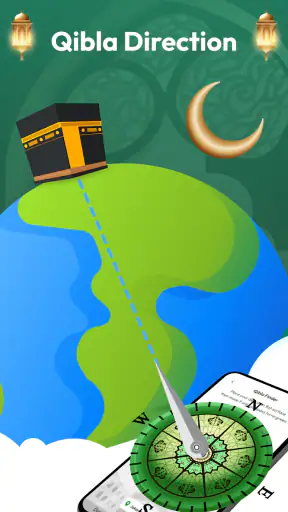 Qibla boussole, Horaire priere screenshot