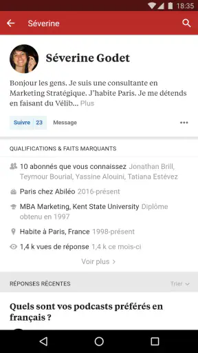 Quora screenshot