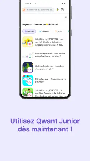 Qwant Junior screenshot