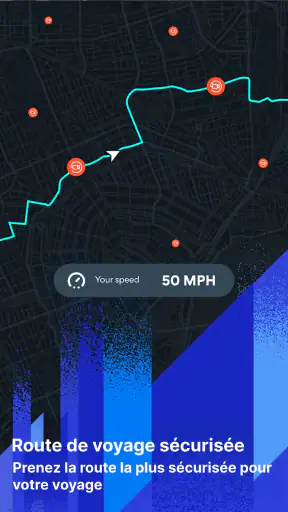 Radar, compteur de vitesse,GPS screenshot