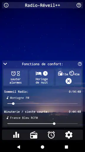 Radio-Réveil + screenshot