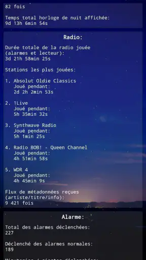 Radio-Réveil + screenshot