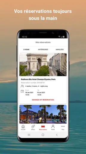 Radisson Hotels – réservations screenshot