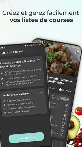 Recettes Keto: Régime Keto screenshot