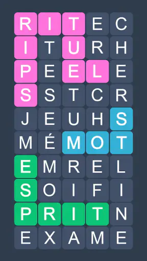 Mots Mêlés en Français screenshot