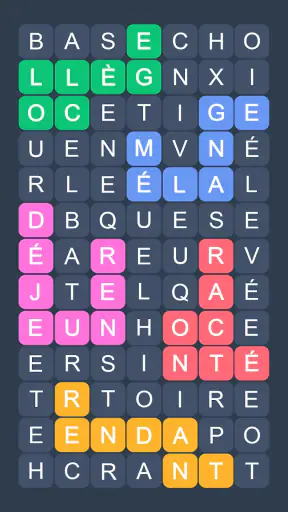 Mots Mêlés en Français screenshot