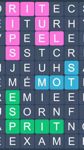 Mots Mêlés en Français screenshot