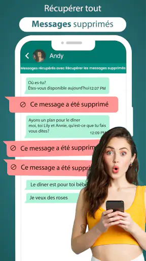récupéré messages supprimé app screenshot