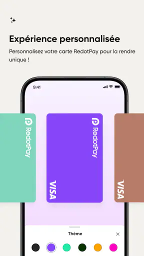 RedotPay Carte Crypto Paiement screenshot
