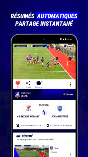 Rematch - vidéos sport amateur screenshot