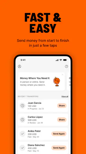 Ria Money Transfer: Send Money screenshot