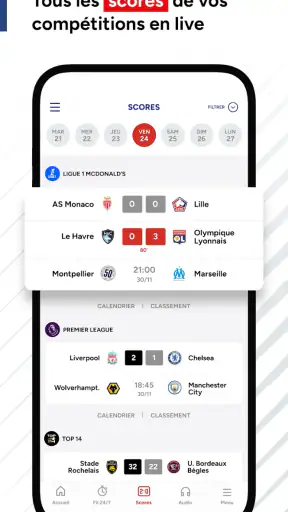 RMC Sport News, foot & rugby screenshot