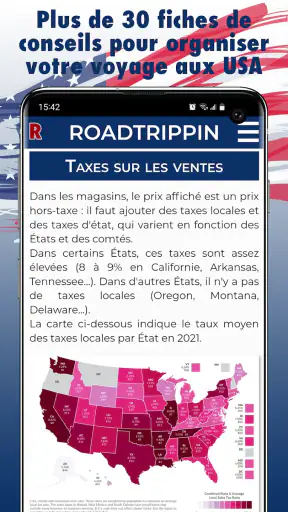 RoadTrippin - Guide Voyage USA screenshot