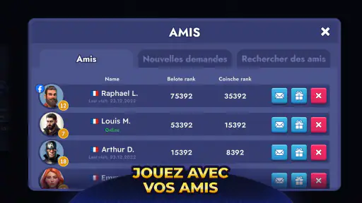 Royal Belote et Coinche screenshot
