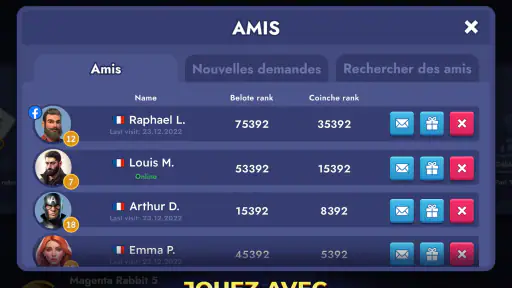 Royal Belote et Coinche screenshot