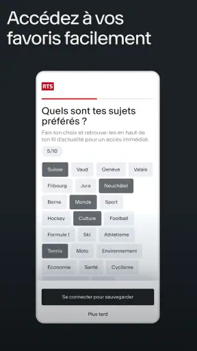 RTS - Actualités & Sport screenshot