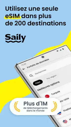 Saily : votre eSIM voyage screenshot