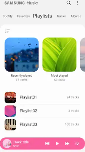 Samsung Music screenshot